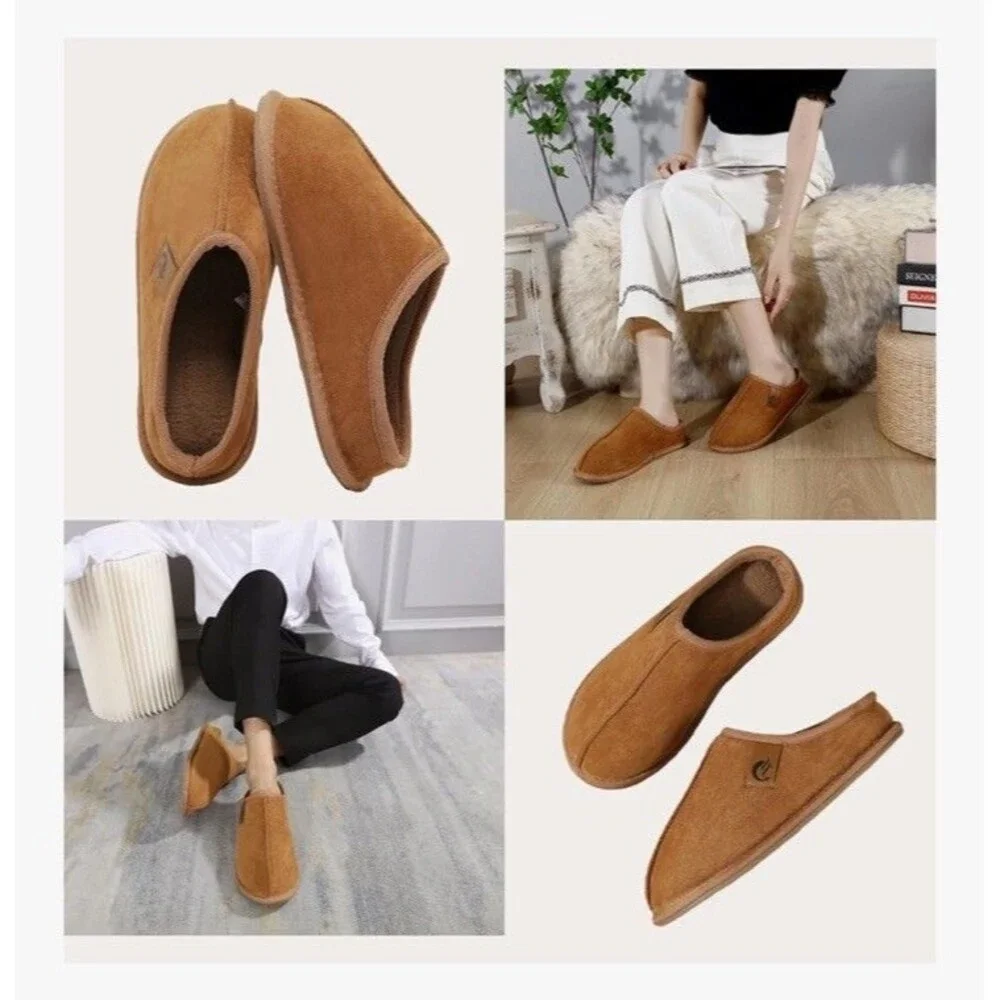 Home Slippers Unisex Memory Foam Soft Comfortable Slippers Warm Non-slip Size 8